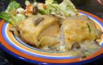 American Chicken Wellington With Mushroom Veloute Sauce BBQ Grill