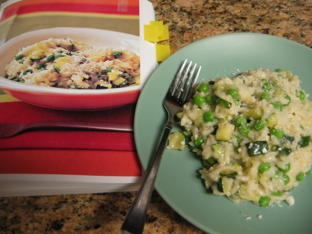 Italian Spring Risotto With Peas and Zucchini Appetizer