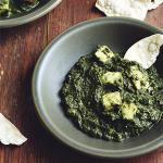 Indian Spinach and Cheese Curry Appetizer