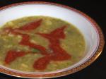 Swedish Asparagus and Yukon Gold Potato Soup With Roasted Tomatoes spar Appetizer