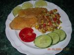 American Kims Tilapia With Maque Choux Appetizer