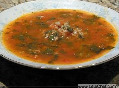 Armenian Tomato and Bulghur Soup