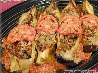 Armenian Baked eggplants with Ground Beef Dinner