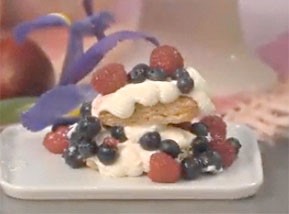 American Summer Berry Napoleons with Puff Pastry and Honey Greekstyle Yogurt Dessert