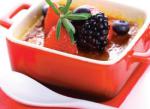 American Summer Fruit Creme Brulee Dessert
