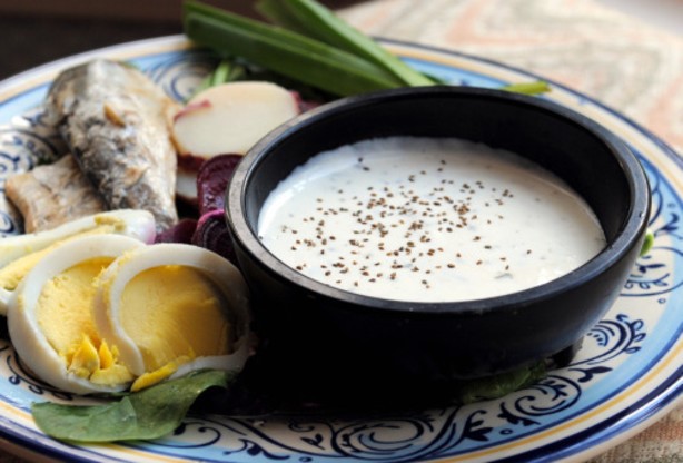 American Buttermilk Dressing with Herbs  Green Pepper Appetizer