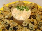 American Fried Okra Cajun Style With Remoulade Sauce Appetizer
