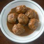 British Meatballs and Porcini Mushrooms Appetizer