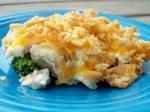 American Layered Chicken Broccoli Casserole no Canned Soup Appetizer