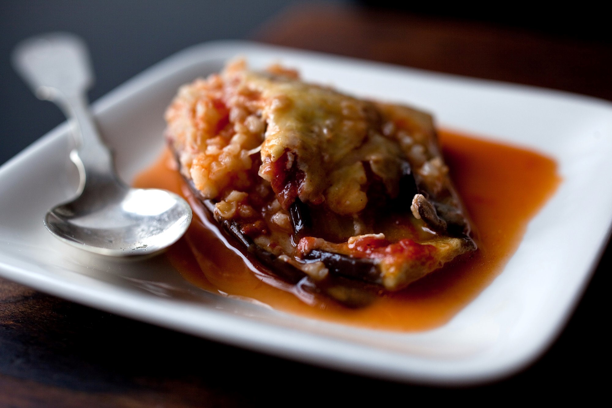 American Eggplant Bulgur and Tomato Casserole with Yogurt Topping Recipe Dessert