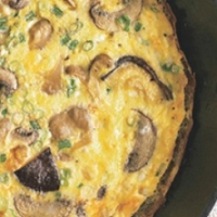 Mushroom and Scallion Omelet recipe