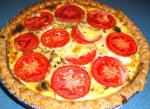 My Special Friday Night Vegetarian Onion and Tomato Quiche recipe