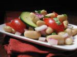 American White Bean Zucchini Basil Salad Appetizer