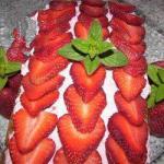 American Strawberry Roulade with Elder Cream Dessert
