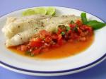 American Halibut With Fresh Tomato Sauce Dinner