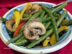 American Green Beans With Mushrooms and Peppers Dinner