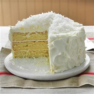 American White Chocolate Fluffy Cake Dessert