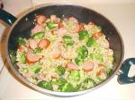 American Broccoli and Sausage With Rice Appetizer