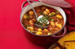 American Beef And Gnocchi Hotpot With Cheese Cornbread Recipe Appetizer