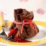 Chocolate Crepes with Raspberries recipe