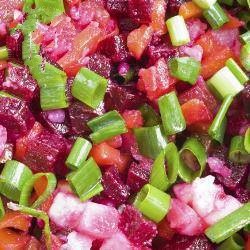 Russian Russian Salad of Potatoes and Beet Appetizer