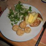 American Croquettes of Chicken in the Oven Dinner