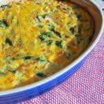 American Potatoes Gratin with Spinach Appetizer