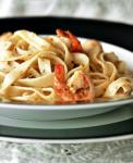 American Spaghetti With Shrimp Capers and Garlic Appetizer