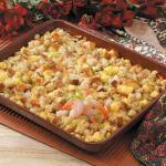 American Shrimp Corn Bread Dressing Dinner