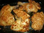 American Amish Baked Fried Chicken Dinner