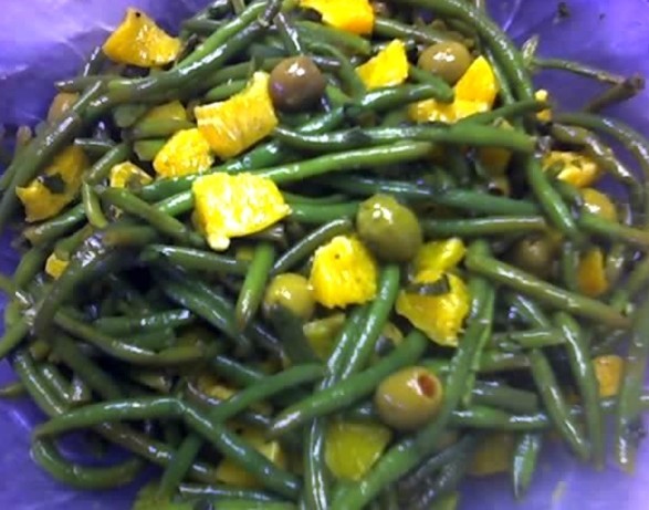 Australian Green Bean Orange and Green Olive Salad Dessert