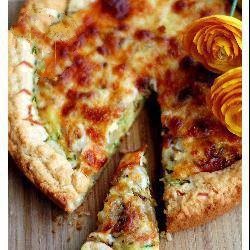 British Quiche with Grated Zucchini Appetizer