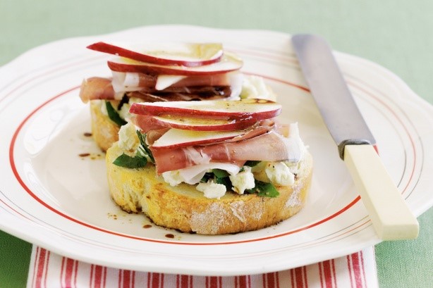 British Apple And Prosciutto Bruschetta Recipe Appetizer