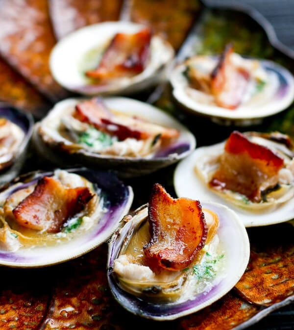 British Clams Casino Recipe with Bacon Appetizer