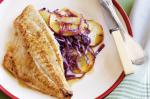 British Snapper With Apple And Cabbage Recipe Appetizer
