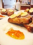 French Banana Bread French Toast With Creme Fraiche Dessert
