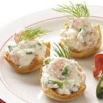 American Shrimp Toast Cups Appetizer