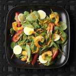 American Shrimp and Spinach Salads Appetizer