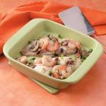 American Shrimptopped Red Snapper Appetizer