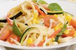 Australian Spring Vegetable Parmesan And Basil Fettuccine Recipe Dinner