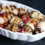 Australian Eggplant Rolls with Walnuts and Coriander Appetizer