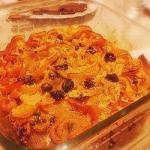 Australian Peppers to Julienne Gratin with Capers and Olives Appetizer