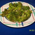 American Broccoli with Sauted Garlic and Red Pepper Flakes Appetizer