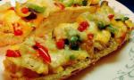 French Chicken and Cheese French Bread Pizza Dinner