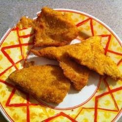 American Milanesas of Chicken Empanizadas Appetizer