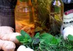 American Herbal Vinegar with Garlic  Basil Appetizer