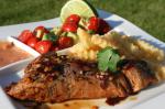 Chilean Chile Steak With Avocadotomato Salad Drink