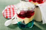 Australian True Blue Trifle In A Jar Recipe Dessert