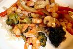 American Sweet and Spicy Shrimp Stirfry Appetizer