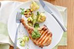 American Grilled Pork Cutlets With Rocket And Almond Pesto Recipe Dinner